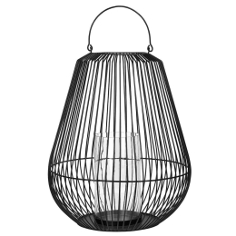 Φανάρι Nideo 65758 Medium 50x61,5cm Black Blomus Μέταλλο,Γυαλί