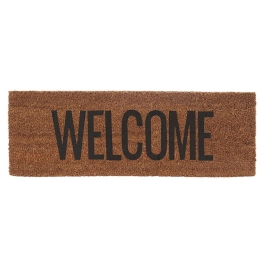 Πατάκι Εισόδου Welcome PT2604BK 75x25cm Brown-Black Present Time 25X75