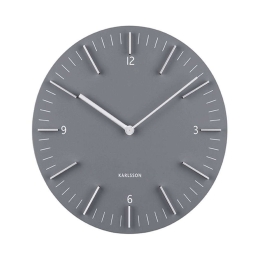 Ρολόι Τοίχου Detailed KA5782GY Φ30cm Grey Karlsson Ξύλο