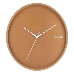 Ρολόι Τοιχού Hue KA5807BR Φ40cm Caramel Karlsson Ατσάλι