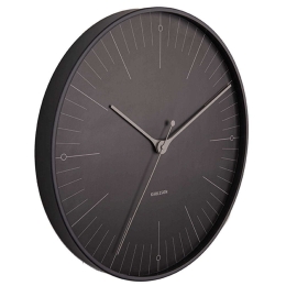 Ρολόι Τοίχου Index KA5769BK Φ40cm Black Karlsson Μέταλλο
