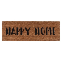 Πατάκι Εισόδου Happy Home PT2989BK 75x25cm Brown-Black Present Time 25X75