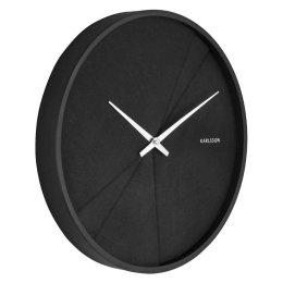Ρολόι Τοίχου Layered Lines KA5849BK Φ30cm Black Karlsson Mdf