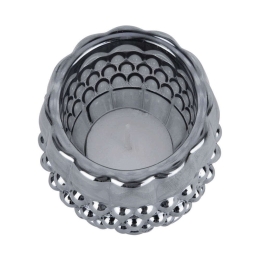 Κηροπήγιο Για Ρεσώ Sparkle Dots PT3767BK Φ8x6cm Black Present Time Γυαλί