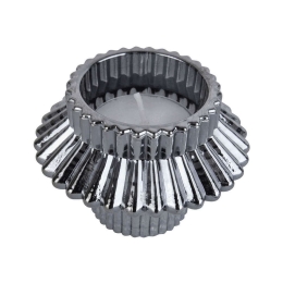 Κηροπήγιο Για Ρεσώ Sparkle Lines Duo PT3768BK Φ8x5,5cm Black Present Time Γυαλί