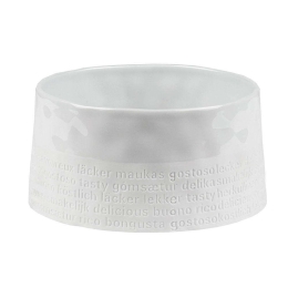 Διακοσμητικό Μπωλ Με Επιγραφή 0015733 14x7cm White Raeder Πορσελάνη