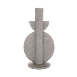Κηροπήγιο Bubble PT3748WG 13x9,5x22cm Grey Present Time Πολυρεσίνη