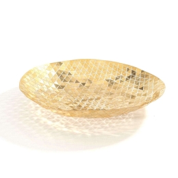 Διακοσμητικό Μπωλ Push PMX-B Φ24cm Gold Fundamental Μέταλλο