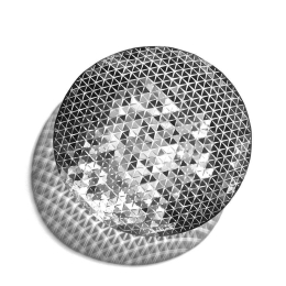 Διακοσμητικό Μπωλ Push PMX-S Φ24cm Silver Fundamental Μέταλλο