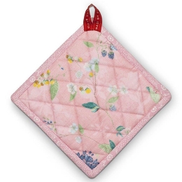 Πιάστρα Φούρνου Hummingbirds 51034006 20X20cm Pink Pip Studio 100% Βαμβάκι