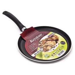 Κρεπιέρα Αντικολλητική 02.51.25 Φ25cm Black Keystone 25cm Αλουμίνιο