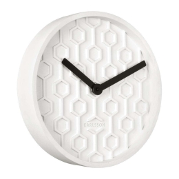 Ρολόι Τοίχου Honeycomb KA5869WH 31x5cm White Karlsson Τσιμέντο