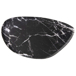 Δίσκος Marble PT3813BK 26x1cm Black Present Time Μέταλλο