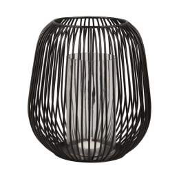 Φανάρι PT3852BK M 20x21cm Black Present Time Μέταλλο