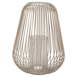 Φανάρι PT3853WG L 22,5x30cm Warm Grey Present Time Μέταλλο
