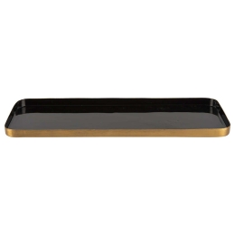 Πιατέλα Festive PT3856BK L 16x2cm Black-Gold Present Time Μέταλλο