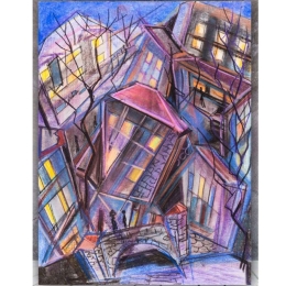 Πίνακας Σε Καμβά MH119 60x80cm Multi Κάθετοι Καμβάς