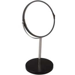 Καθρέπτης Επιτραπέζιος PT3924BK Φ18x34,5cm Black Present Time Πλαστικό, Γυαλί