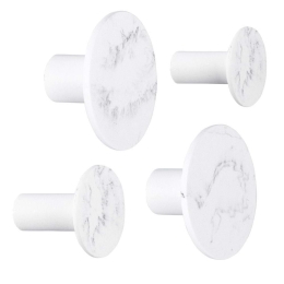 Κρεμάστρα Marble Look (Σετ 4Τμχ) PT3850WH 8,5/5x4,7cm White Present Time Πολυρεσίνη