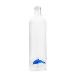 Μπουκάλι Με 3D Φιγούρα Atlantis Dolphin 26545 1,2Lt 8x30cm Clear Balvi Γυαλί