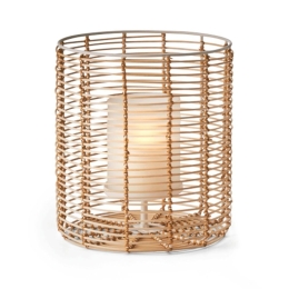 Φανάρι Cane S 225007 22,8x25,4cm Natural Philippi Ατσάλι,Bamboo