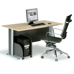 Γραφείο Basic ΕΟ998 Dark Grey/Beech 180x80cm