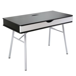 Γραφείο Η/Υ Μεταλλικό ΕΟ420,1 Λευκό/Melamine Wenge 115x55cm
