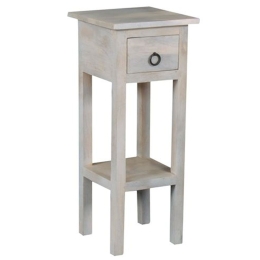  Έπιπλο Stand Ψηλό Maison Classic ΕΙ930,1 Antique Λευκό 25x25H65cm