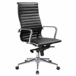Πολυθρόνα Διευθυντή BF4400 ΕΟ236 Μαύρη 56x57x110/120 cm Σετ 2τμχ