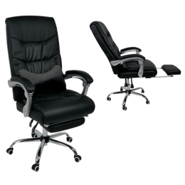 Πολυθρόνα Διευθυντή Relax Pu BF9650 ΕΟ579,1 Μαύρο 65x78x112/120cm