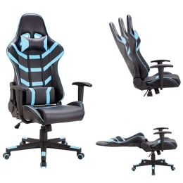 Gaming Πολυθρόνα Διευθυντή Pvc BF9050 ΕΟ588,2 Μαύρο/Μπλε 56x69x000/125cm