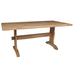 Τραπέζι  Western Ε7025 Ακακία Φυσικό 200x100cm Ξύλο