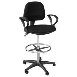 Σκαμπό BF501 ΕΟ206,7 Μαύρο 47x45x106/126 cm