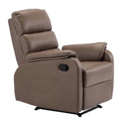 Πολυθρόνα Relax Comfort Pu Cappuccino 79x97x101cm Τεχνόδερμα