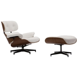 Πολυθρόνα με Σκαμπώ Relax Pu Aσπρο 87x83x89cm Ξύλο,Τεχνόδερμα
