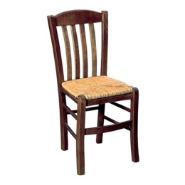Καρέκλα Ψάθα Casa Ρ966,Ε2 Εμποτισμένο Καρυδί 42x45x88cm Ξύλο,Ψάθα