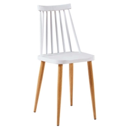 Καρέκλα Mirella Λευκή 20-0212 42Χ45,5Χ78,5cm Μέταλλο,Πολυπροπυλένιο