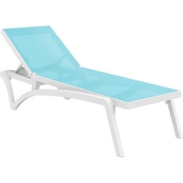 Ξαπλώστρα Pacific White/Turquoise 53-0099 Siesta