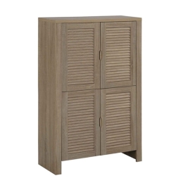 Παπουτσοθήκη 4 Πόρτες Oak 39-0027 77Χ34Χ124cm Μελαμίνη