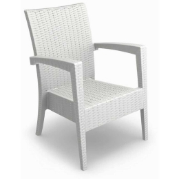 Πολυθρόνα Miami White 53-0082 Siesta
