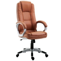 Πολυθρόνα Γραφείου Bs5600 Brown 01-0622 63Χ70Χ45-55cm