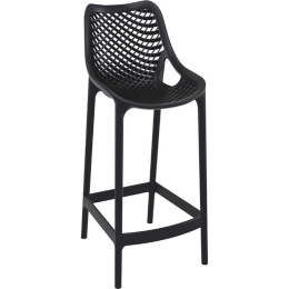 Σκαμπό Μπαρ Air 65 Black 20-0374 44X51X65/95cm Siesta Πολυπροπυλένιο