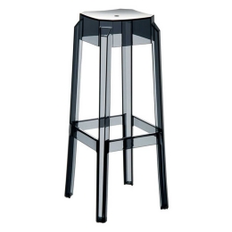 Σκαμπό Μπαρ Fox Stool 75 Black 32-0100 36X36X75cm Siesta Πολυπροπυλένιο