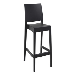 Σκαμπό Μπαρ Maya 75 Black 20-0380 45Χ51Χ108cm Siesta Πολυπροπυλένιο