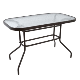 Τραπέζι Adam HM5020.02 110x60x71cm Μεταλλικό Brown