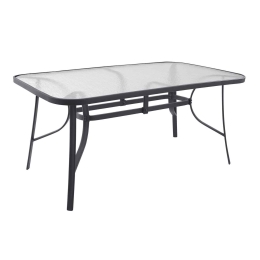 Τραπέζι Bruno Μεταλλικό Γκρί Hm5074.01 160x90x72cm