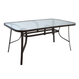 Τραπέζι Bruno Μεταλλικό Καφέ Hm5074.02 160Χ90Χ72cm