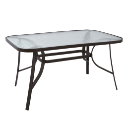 Τραπέζι Bruno Μεταλλικό Καφέ Hm5106.02 140Χ80Χ72 cm