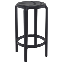 Σκαμπό Μπαρ Tom 20.0786 36x36x65cm Black Siesta