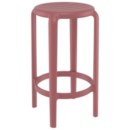 Σκαμπό Μπαρ Tom 20.0790 36x36x65cm Marsala Siesta